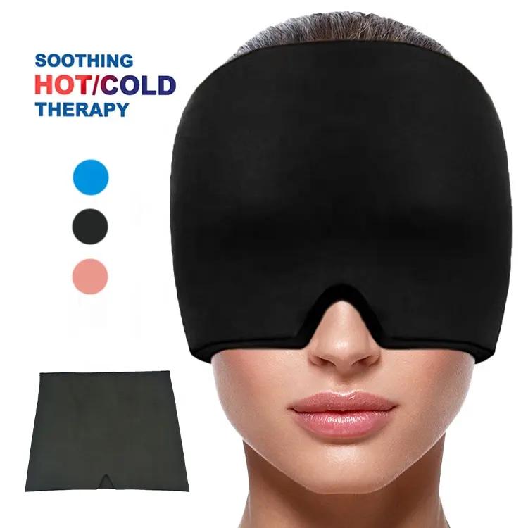 Wholesale Headache Relief Cap Head Migraine Ice Wrap Pack Massager Sleep Mask Gel Hot Cold Therapy Headache Hat for Migraine