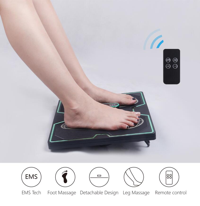 View larger image Add to Compare  Share Hot Products TENS Massage Pad Feet Muscle Stimulator Massage Mat Electric EMS Foot Massager Machine with Remote Control
